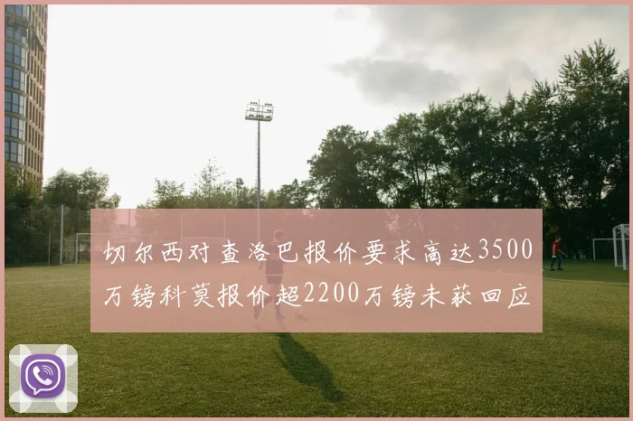 切尔西对查洛巴报价要求高达3500万镑科莫报价超2200万镑未获回应